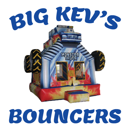 Big Kev's Bouncers - logo with monster truck
